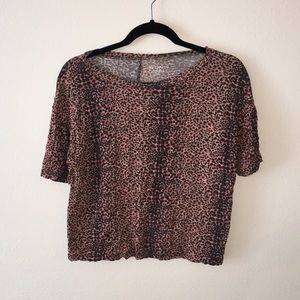 Leopard print top